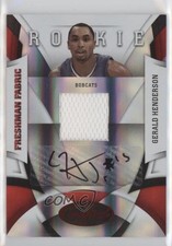 2009 Certified Freshman Fabric Signatures Mirror Red Gerald Henderson Auto 07rd