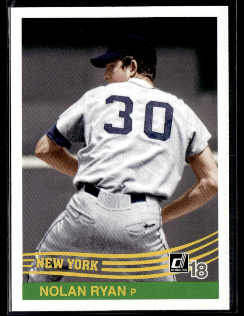 2018 Donruss #256b Nolan Ryan Back of Jersey Baseball Card 01 01 I