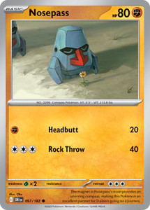 Nosepass 097/182 Reverse Holo Destined Rivals