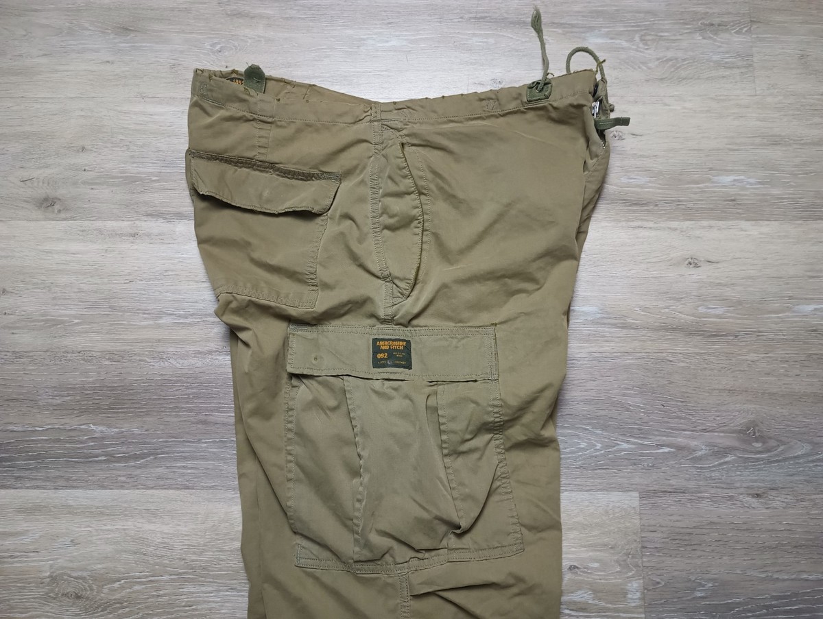 Abercrombie & Fitch Paratrooper Cargo Pants Military sz M vtg Y2K