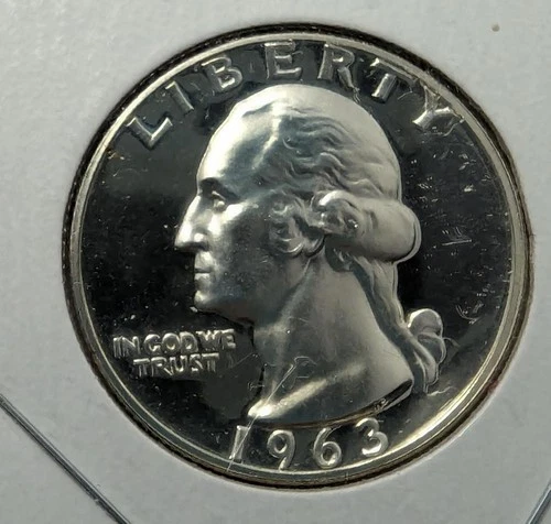 1963   Proof Cameo Washington Quarter (B30)