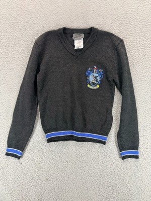 Harry Potter Charades Ravenclaw Gray Youth Size M Knit Pullover Costume Sweater
