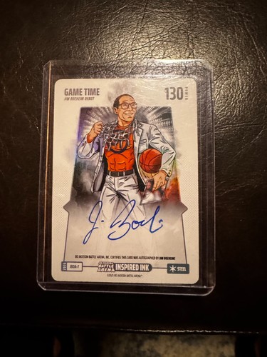 Bo Jackson Battle Arena Game Time Jim Boeheim Inspired Ink Auto Steel Auto Debut