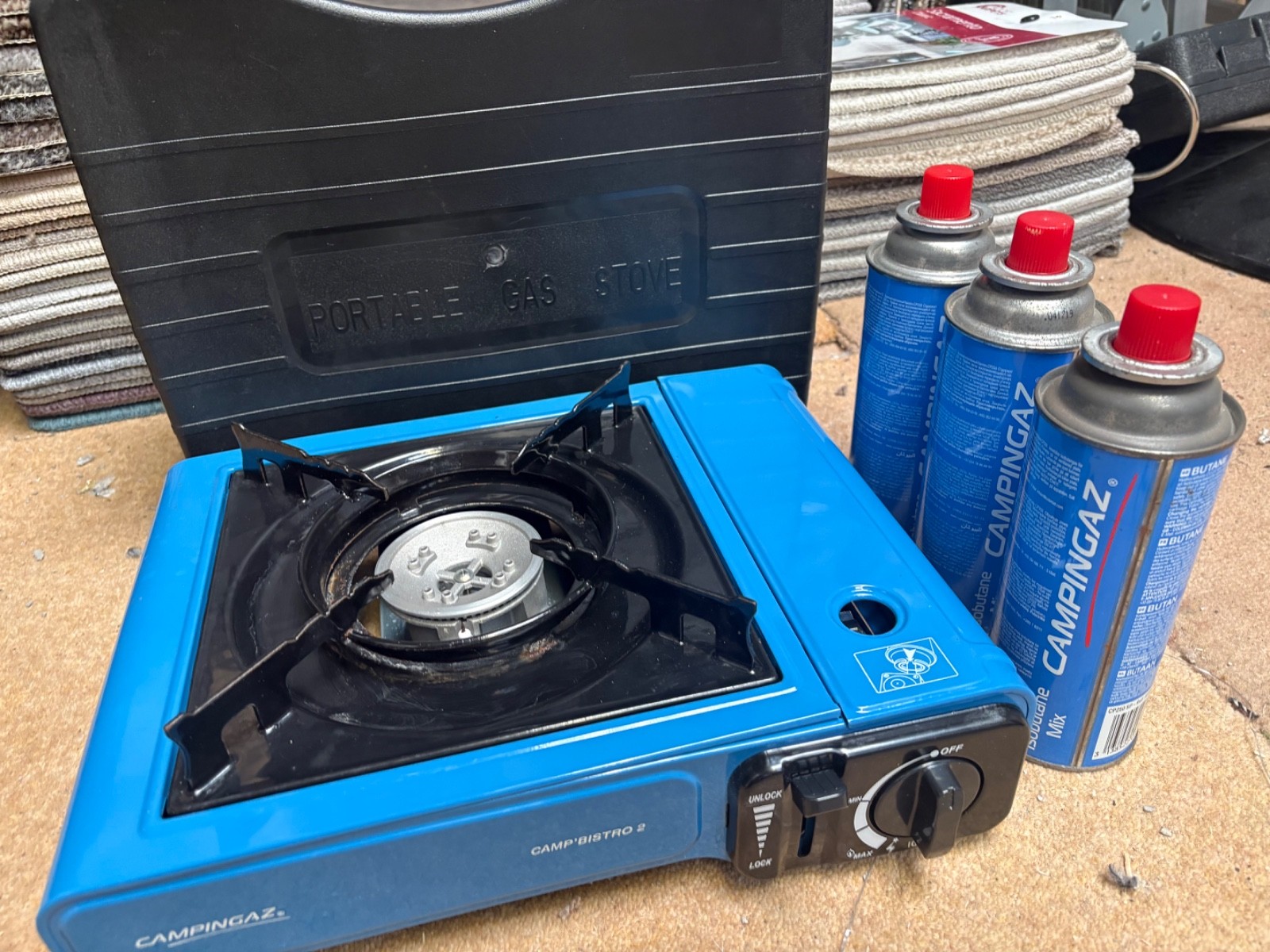USED GAZ COOKER STOVE WITH BUTANE BOTTLES L@@K | eBay UK
