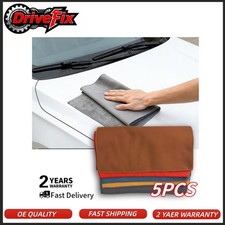 5X Microfiber Cleaning Cloth Towel Rag Car Polishing Detailing No-Scratch Coral