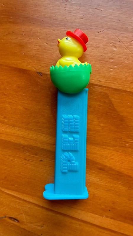 Vintage Pez Dispenser Collectible Baby Chicken And Egg, Circa 1970s Hungary