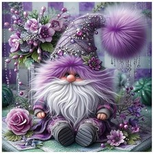 Gnome Diamond Art Kit 11.8 Inch Multicolored 5D DIY Craft Wall Decor Set