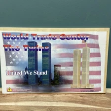 World Trade Center 3D NM3DB Balsa Wood Puzzle Model Twin Towers  New!