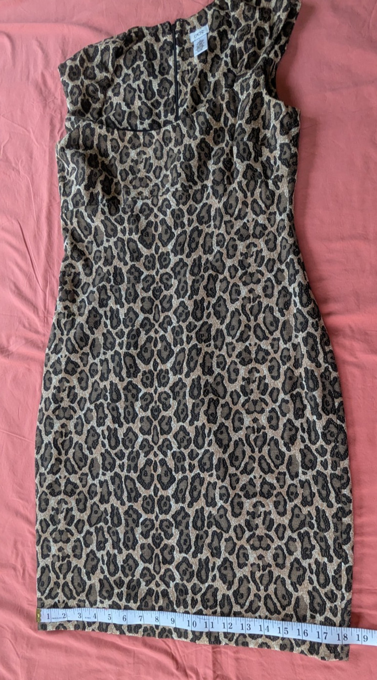 Cache Leopard Print Stretch Dress US Size L - image 14