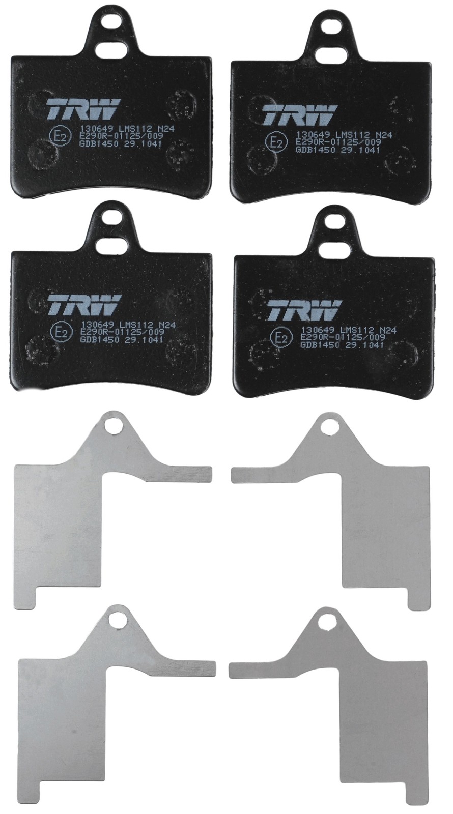 Plaquettes de frein à disque TRW GDB1450 antibruit pour un freinage fluide