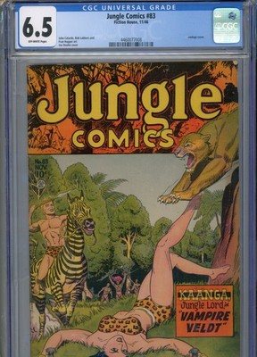 JUNGLE COMICS #83 SOLID GRADE CGC DOOLIN BONDAGE COVER HOPPER ART FICTION HOUSE