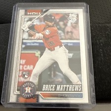 2026 Topps Series 1 Brice Matthews RC #132 Astros