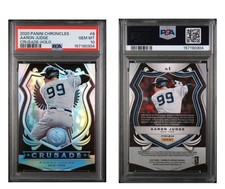 2020 PANINI CHRONICLES CRUSADE HOLO #8 AARON JUDGE PSA 10 Pop 4