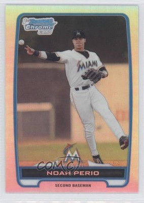 2012 Bowman Chrome Prospects Refractor 291/500 Noah Perio #BCP6 0c2