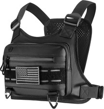 Chest Bag for Men and Women Water Resistant Running Vest Tactical Chest Bag Pack