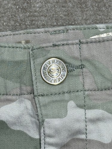 Seven7 Camo Skirt Women’s Size 12 Olive Tan Gray Camo Cotton & Spandex - Picture 3 of 8