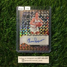 John Paxson 2024-25 Panini Mosaic #Am-PAX Auto Autographs - 20/75