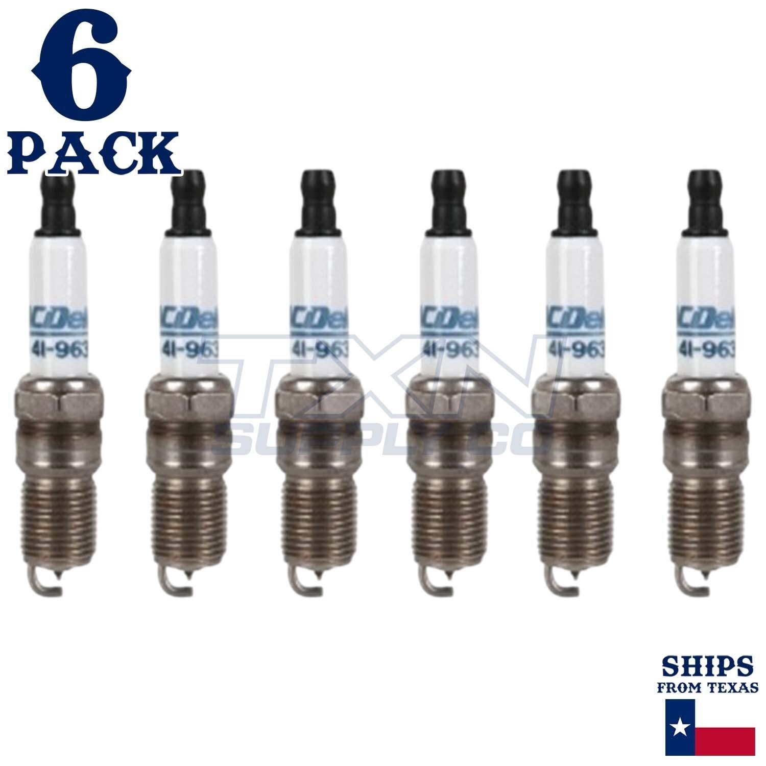 6 Pack ACDelco Double Platinum Spark Plugs 2001-2003 for Ford Escape 3.0L