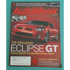 AUTO WEEK MAGAZINE May 23 2005 Mitsubishi Eclipse GT Hyundai Sonata