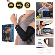 Elbow Sleeve Copper Infused Orthopedic Brace Support for Tennis Golf Tendonitis