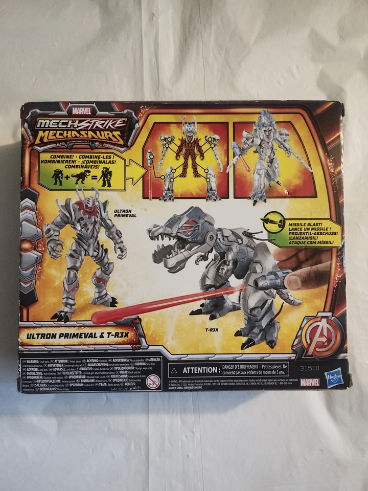 Marvel Mech Strike Mechasaurs Ultron Primeval & T-R3X Action Figures - Image 4 of 4
