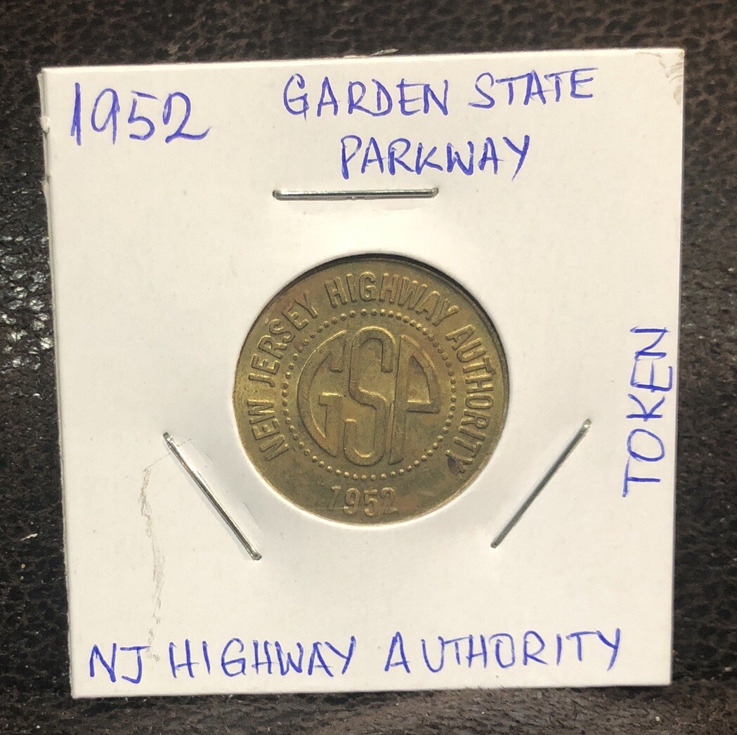 Vintage GSP NEW JERSEY Token 1952 SERIES GARDEN STATE PARKWAY
