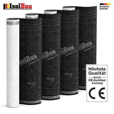Unterspannbahn Dach 150g/m² Unterdeckbahn 300m² 4 - Rollen 1,5 x 50m SPB 150SKS