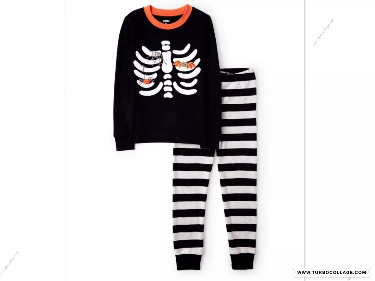 4t skeleton pajamas sales