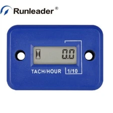 Digital Tach Hour meter Tachometer RPM Waterproof Boat Motorcycle Generator ATV
