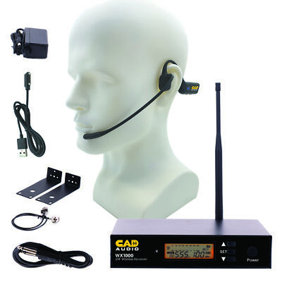 CAD Audio WX1000HW UHF Wireless Headworn Microphone System, Frequency Agile