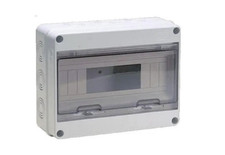 CENTRALINO ESTERNO PARETE 12 MODULI QUADRO ELETTRICO IP65 TENUTA STAGNA GRIGIO