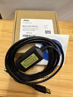 New PLC Programming USB-SC09-FX Cable For Mitsubishi MELSEC USB TO RS422 adapter