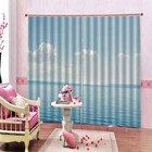Calm Lake Nice Blue Sky  Printing 3D Blockout Curtains Fabric Window Home Decor