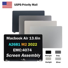 For MacBook Air M2 2022 A2681 LCD Screen Display Assembly Replacement EMC:4074