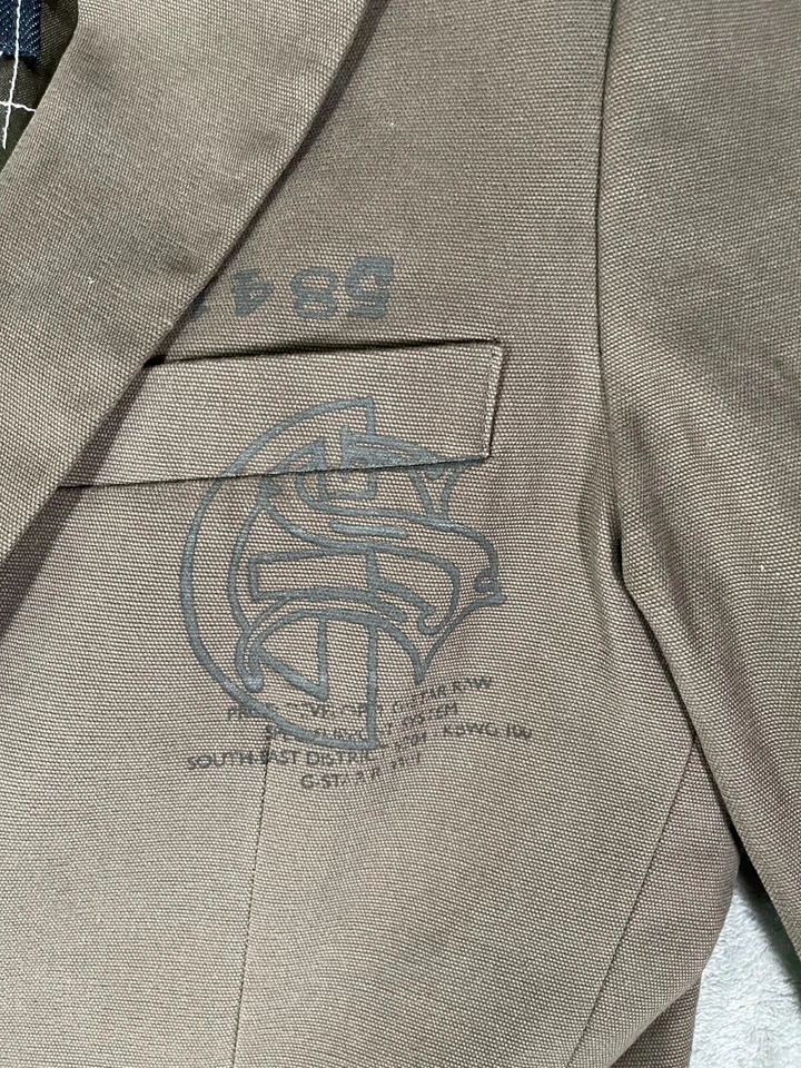 Abrigo deportivo chaqueta blazer marrón para hombre G-STAR RAW talla pequeña Foto 2 de 4