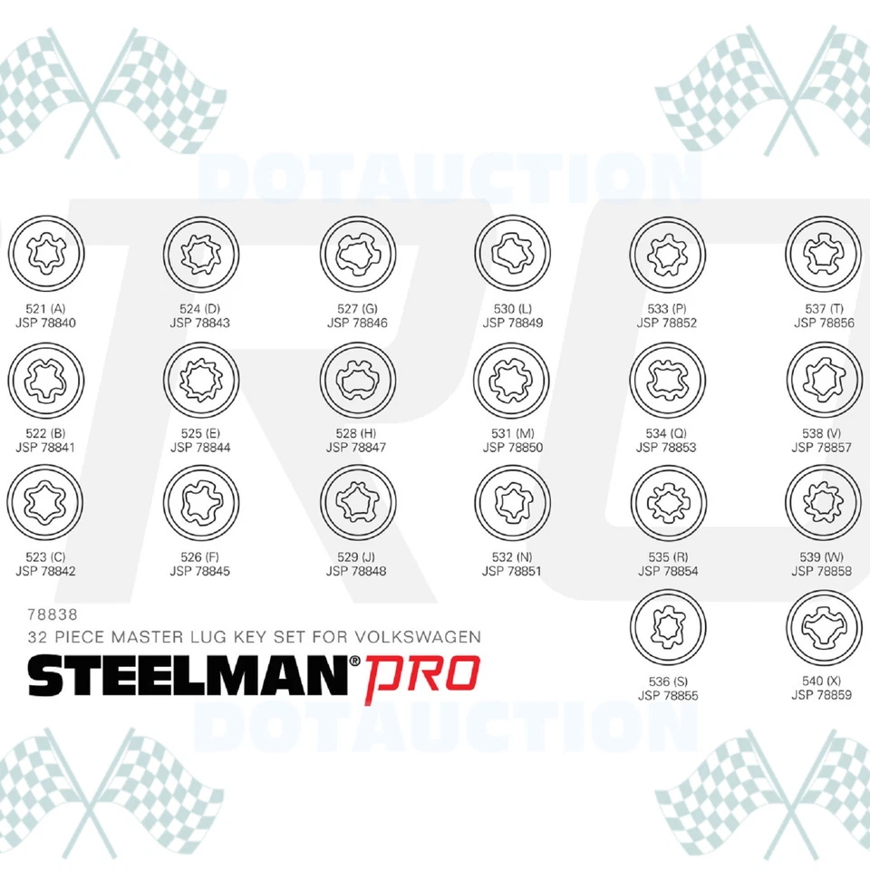 Llave antirrobo rueda antirrobo llave VW/Volkswagen Master Lug herramienta/enchufe de extracción de tuercas Foto 3 de 3