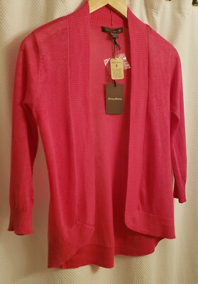 Women XXS Lea Open Front Cardigan Linen 