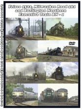 Frisco 1522 Milwaukee Road 261 Burlington Northern Executive train Railroad DVD