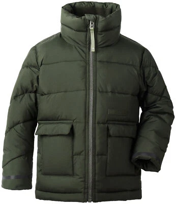 Didriksons Steppjacke Jacke Abborren Kid's Puff Jacket  dunkelgrün winddicht - Bild 1 von 2