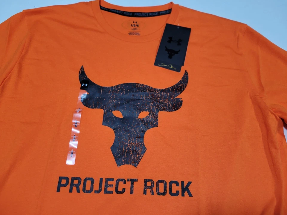 Project Rock Under Armour The Rock Mens Payoff  Bull Shirt 1383191-800 SZ Large - Image 2 of 4