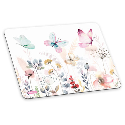 itenga Mauspad Schmetterling 22x18 cm Kunststoff rutschfest  Mousepad abwischbar