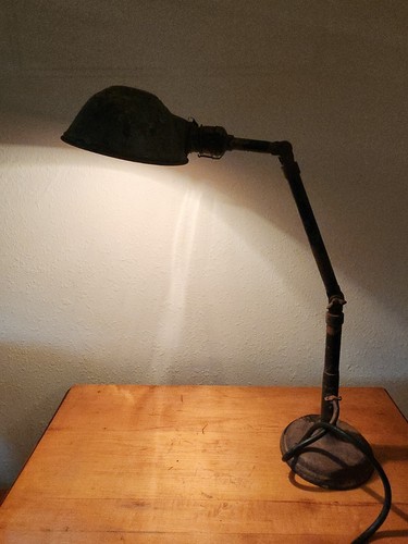 Vintage Ajusco Articulated Lamp Steampunk 24 Inches - Picture 2 of 7