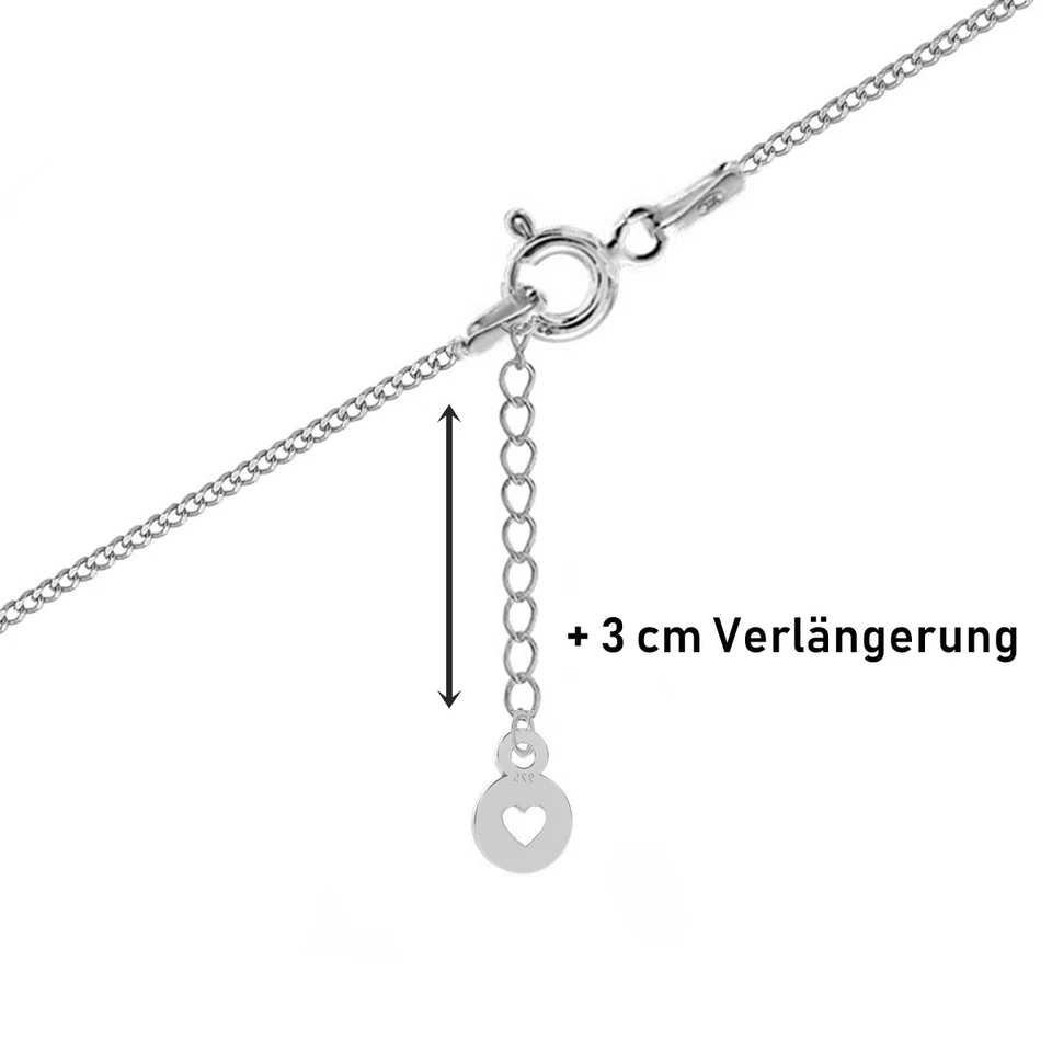 Zirkonia Schutzengel Anhänger Halskette 925 Silber Kinder Mädchen Kette Engel - Bild 3 von 4