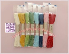 Olympus Embroidery Sashiko Thread 20m Assorted Solid Color 8 Skeins Combo Set