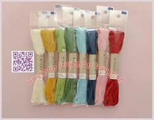 Olympus Embroidery Sashiko Thread 20m Assorted Solid Color 8 Skeins Combo Set