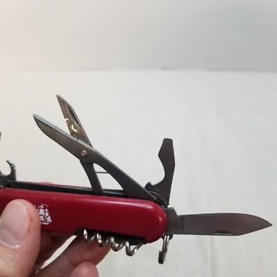 Vintage Old Spice Japan Tall Ship Red SWISS Army Scout Pocket