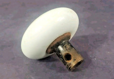 1 antique  White Porcelain Door Knob c. 1900's doorknob {selling one}