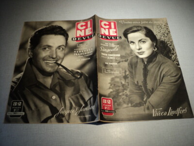 #CINE REVUE - 1950/04 VIVECA LINDFORS JACQUES JANSEN DEANNA DURBIN M AUCLAIR