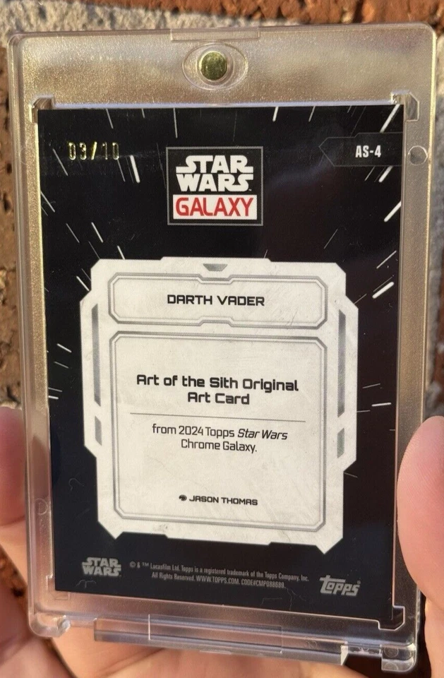 2024 Topps Chrome Galaxy Star Wars #AS-4 Darth Vader X-Fracter /10 - Image 2 of 4