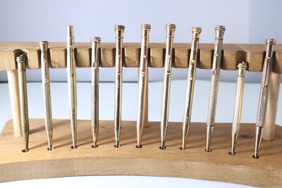 Vintage Gold Druckbleistifte, 11 verschiedene Artikel, UK Verkäufer